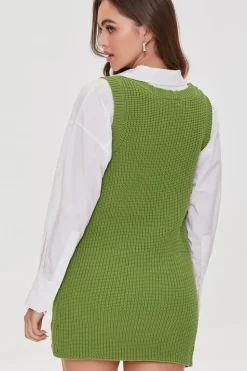 Purl Knit Mini Dress
