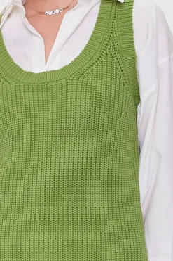 Purl Knit Mini Dress