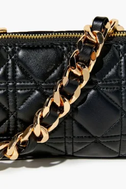 Quilted Baguette Shoulder Bag