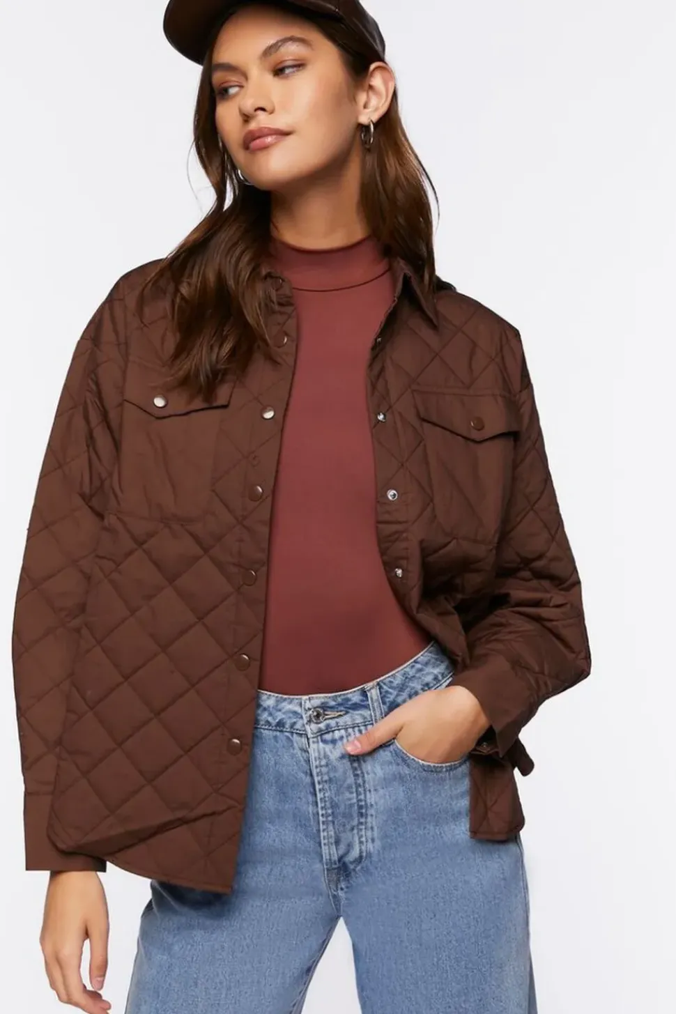 Quilted Dolphin-Hem Shacket