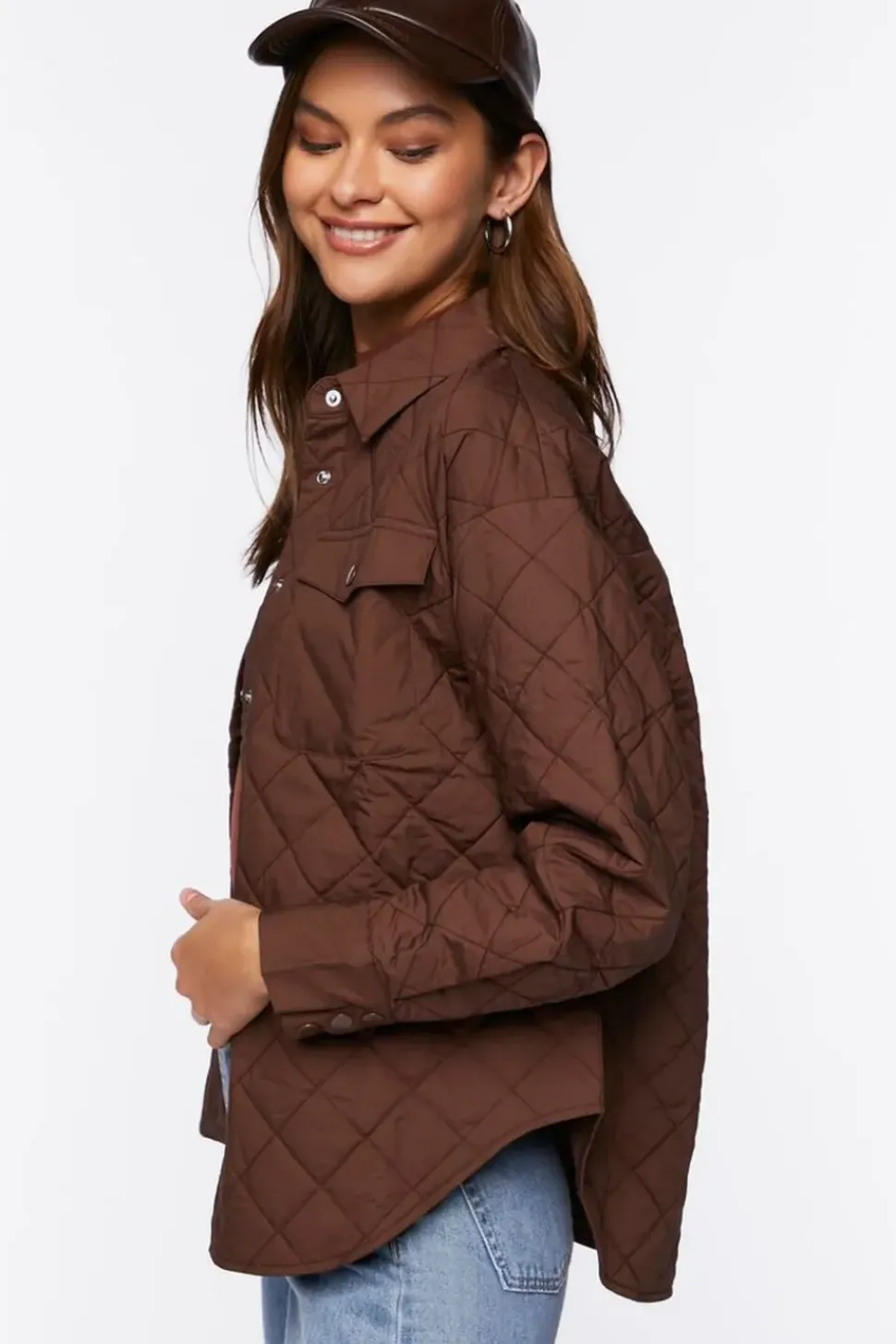 Quilted Dolphin-Hem Shacket