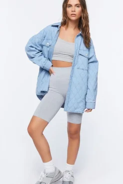 Quilted Dolphin-Hem Shacket