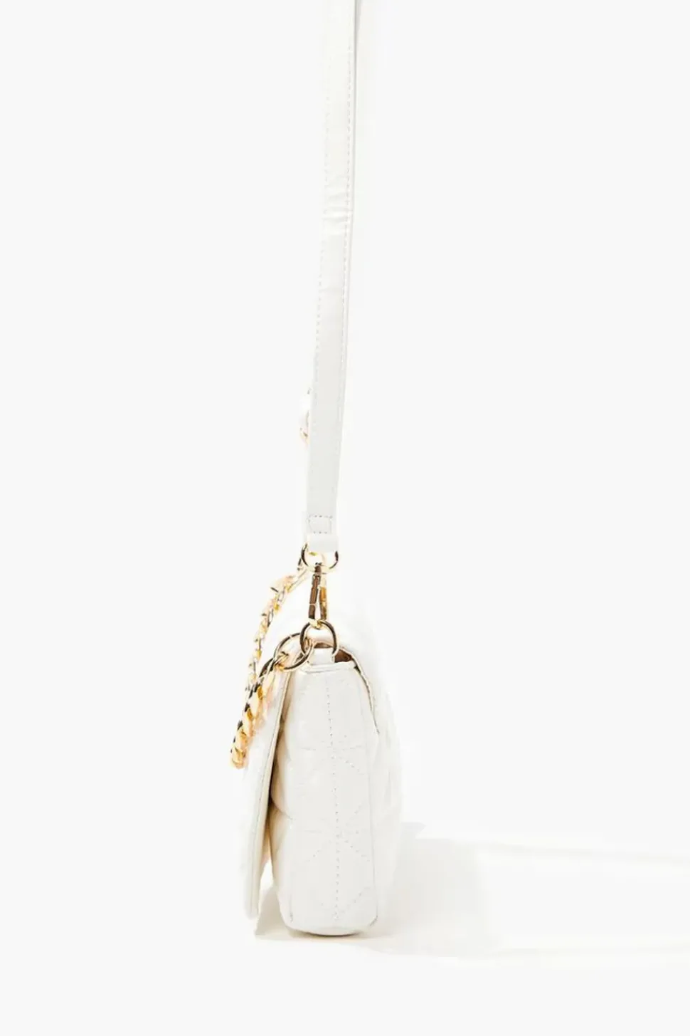 Quilted Faux Leather Crossbody Bag
