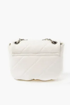 Quilted Faux Leather Crossbody Bag