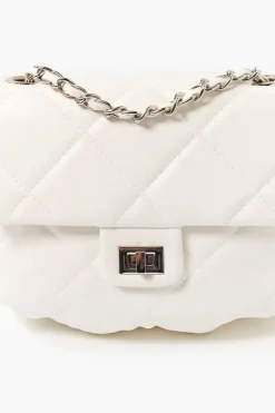Quilted Faux Leather Crossbody Bag