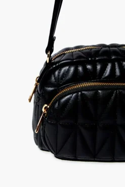Quilted Faux Leather Crossbody Bag