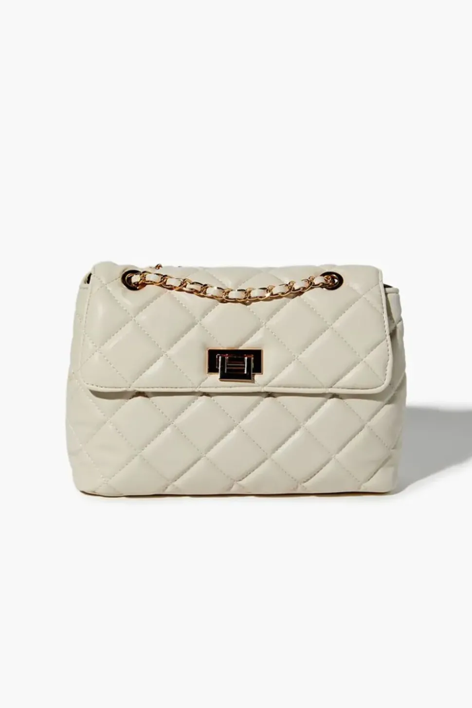 Quilted Faux Leather Handbag