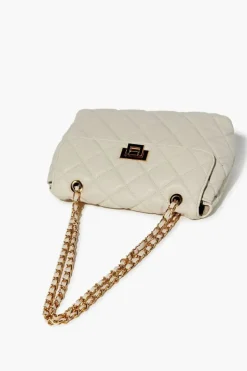 Quilted Faux Leather Handbag