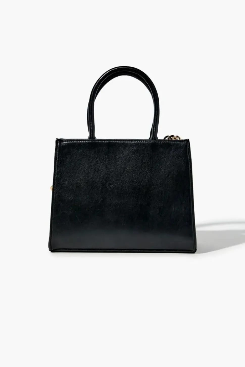 Quilted Faux Leather Satchel
