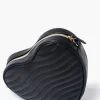 Quilted Heart-Shaped Crossbody Bag