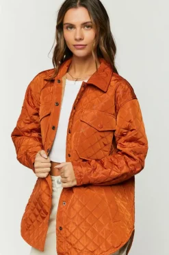 Quilted Longline Shacket
