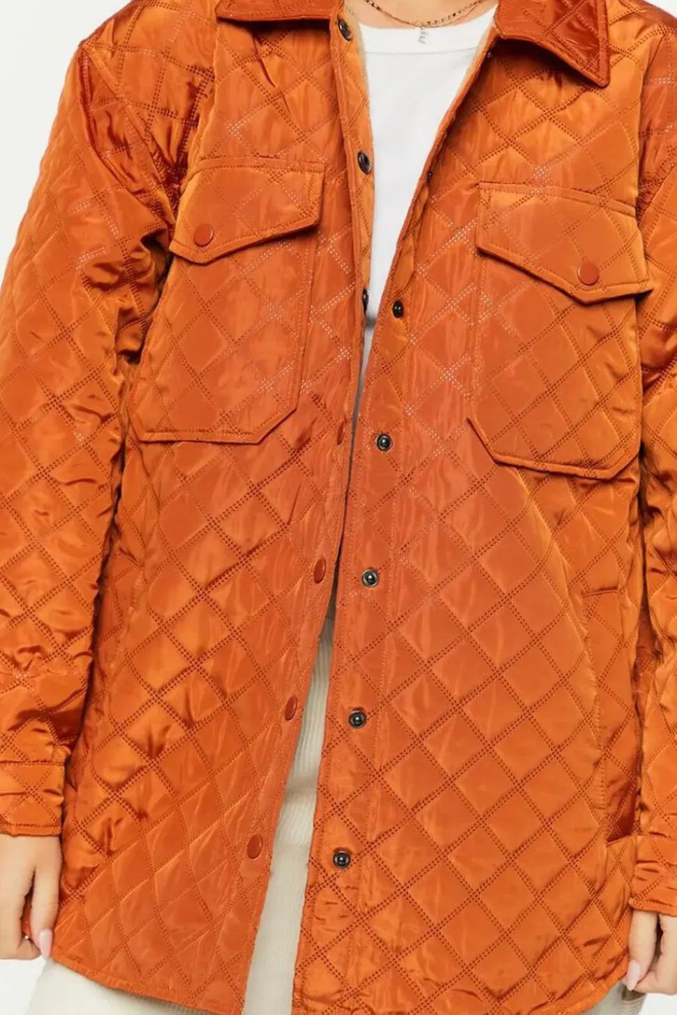 Quilted Longline Shacket
