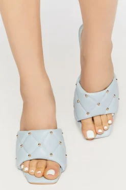 Quilted Slip-On Heels