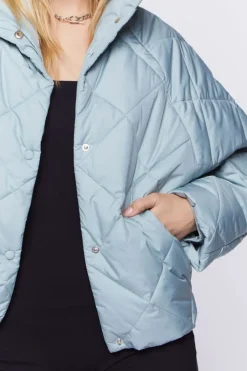 Quilted Toggle-Drawstring Puffer Jacket