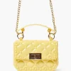 Quilted Vinyl Chain Crossbody Bag