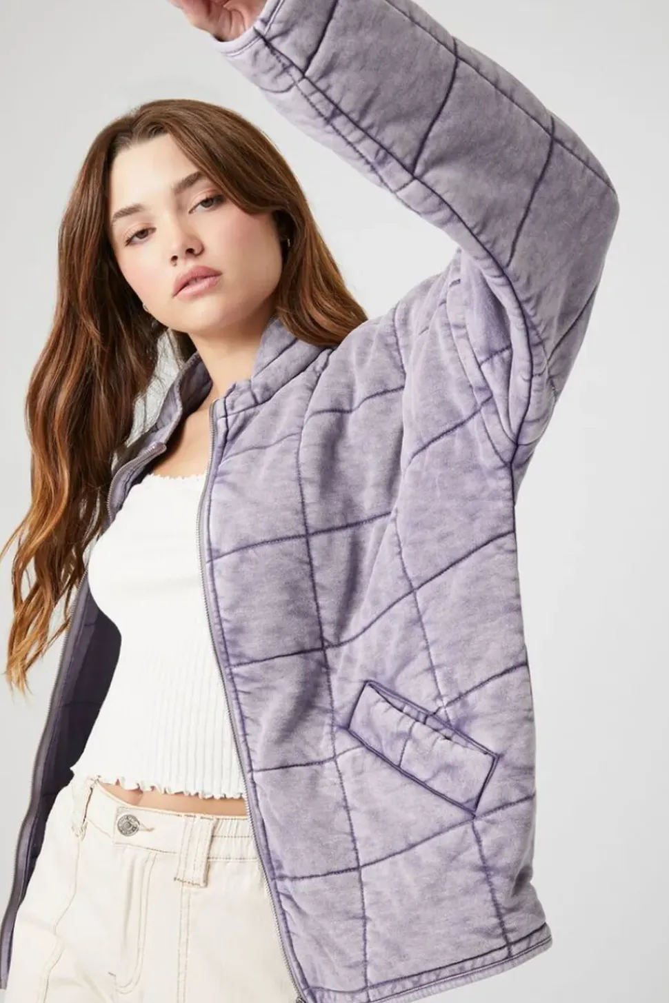 Quilted Zip-Up Jacket