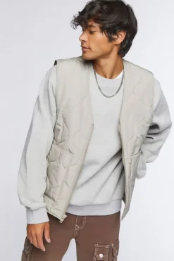 Quilted Zip-Up Vest