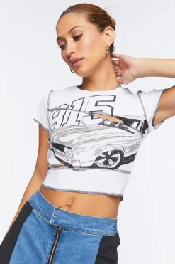 Race Car Graphic Baby Tee