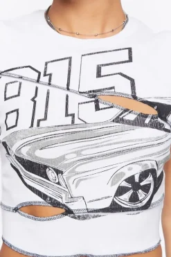 Race Car Graphic Baby Tee