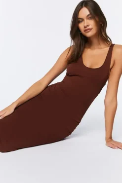 Racerback Ruched Midi Dress