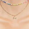 Rainbow Charm Necklace Set