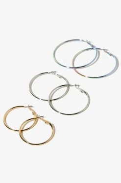 Rainbow Hoop Earring Set