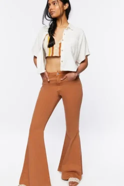 Raw-Cut Flare Jeans