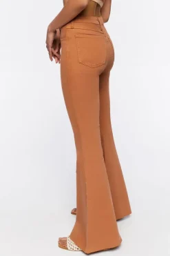 Raw-Cut Flare Jeans