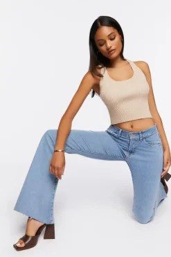 Raw-Cut Flare Jeans