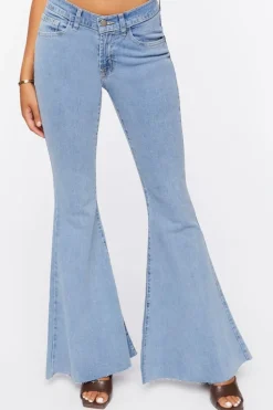 Raw-Cut Flare Jeans