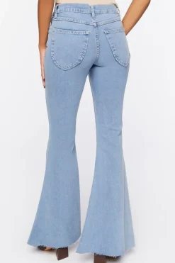 Raw-Cut Flare Jeans