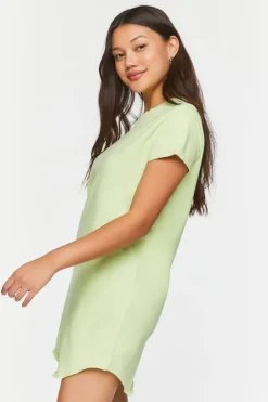 Raw-Cut Mini T-Shirt Dress