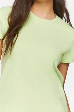 Raw-Cut Mini T-Shirt Dress