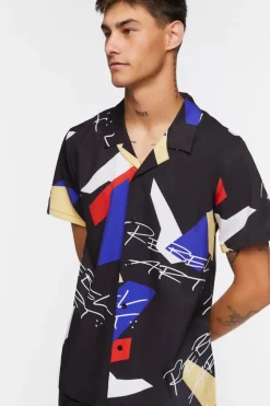 Rebel Art Abstract Print Shirt