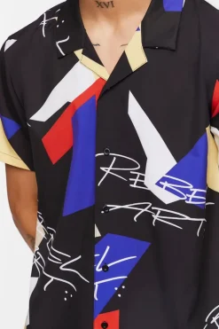 Rebel Art Abstract Print Shirt