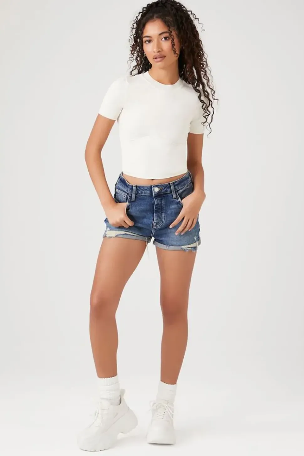 Recycled Cotton Denim Shorts