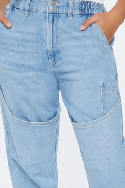 Recycled Cotton High-Rise Denim Joggers