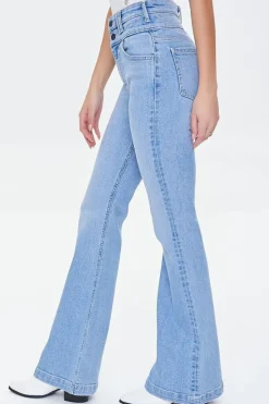 Recycled Cotton High-Rise Flare Jeans