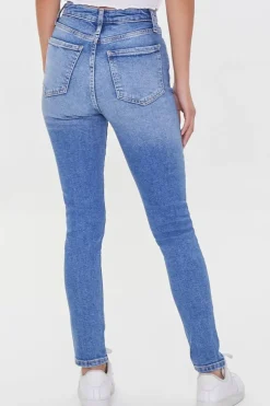 Recycled Cotton High-Rise Skinny Jeans