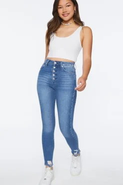Recycled Cotton High-Rise Skinny Jeans