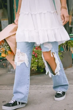 Recycled Cotton High-Rise Straight Jeans