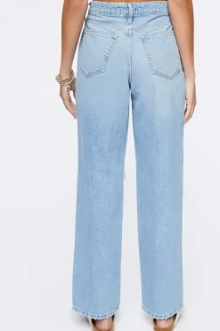 Recycled Cotton High-Rise Straight Jeans