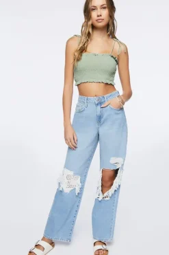 Recycled Cotton High-Rise Straight Jeans