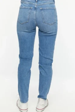 Recycled Cotton Mid-Rise Skinny Jeans
