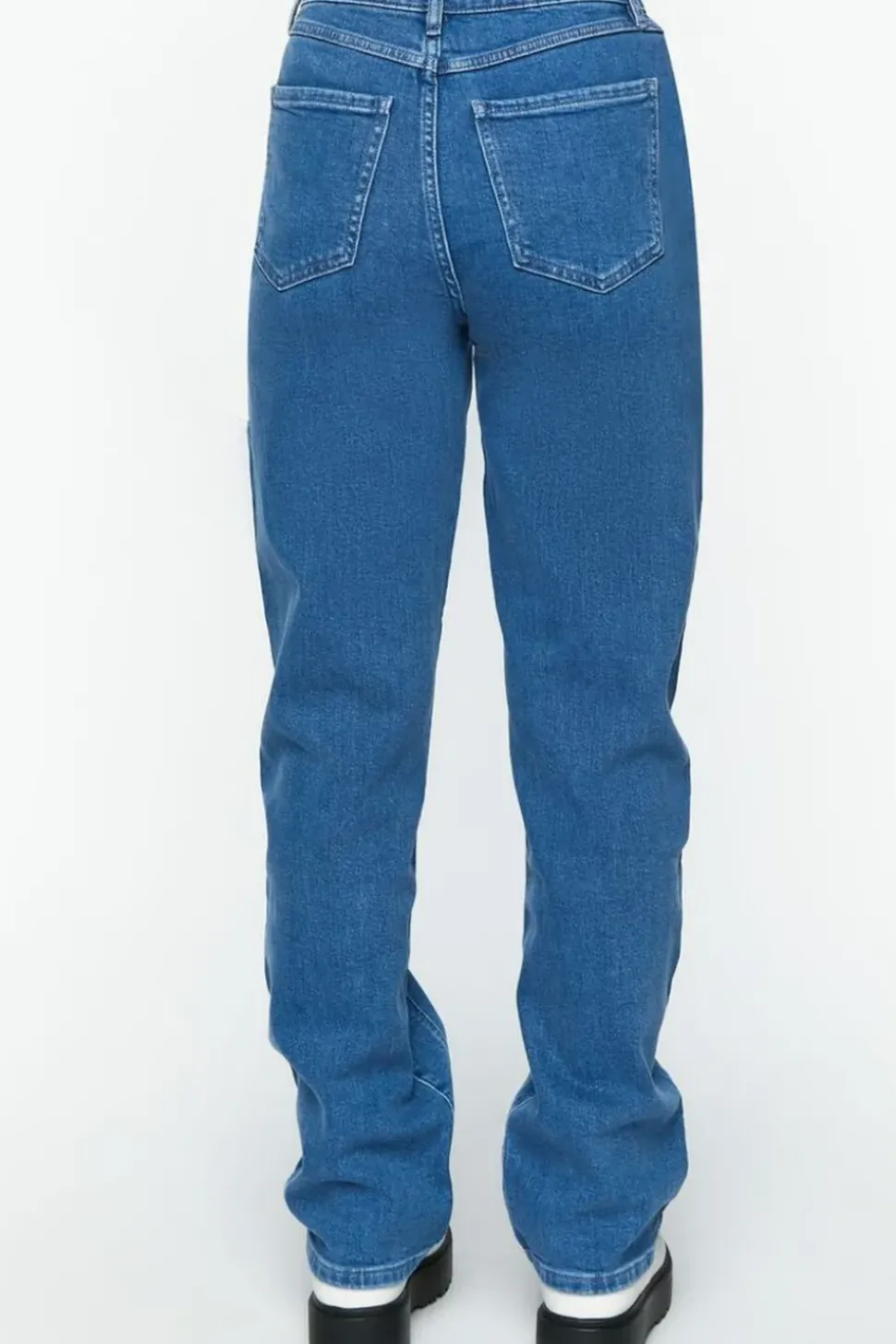 Recycled Cotton Seamed 90S-Fit Jeans