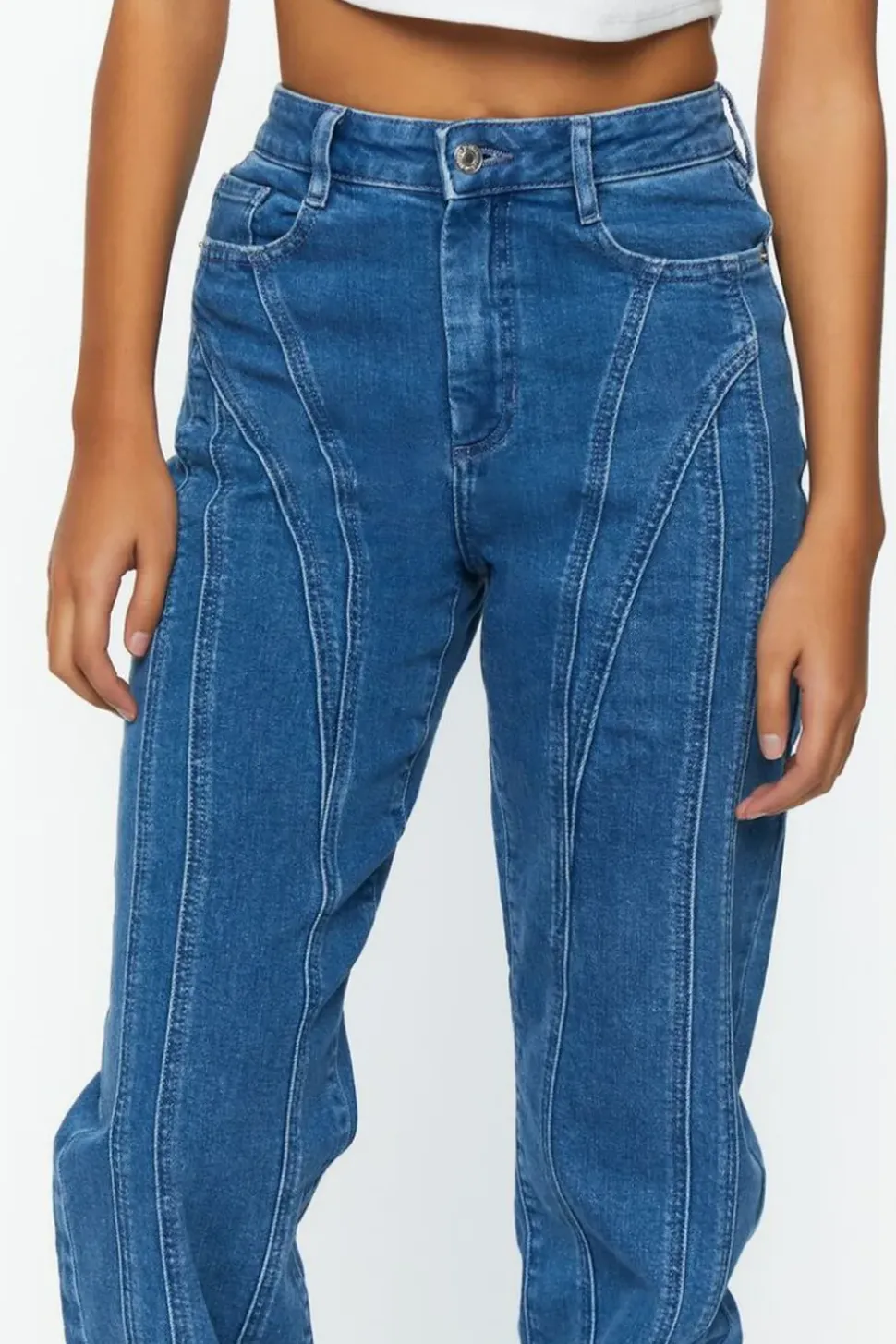 Recycled Cotton Seamed 90S-Fit Jeans
