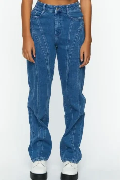 Recycled Cotton Seamed 90S-Fit Jeans