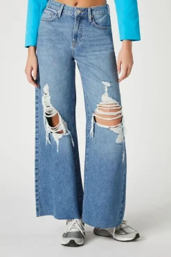 Recycled Cotton Wide-Leg Jeans