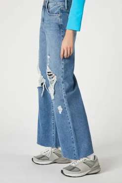 Recycled Cotton Wide-Leg Jeans