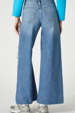 Recycled Cotton Wide-Leg Jeans